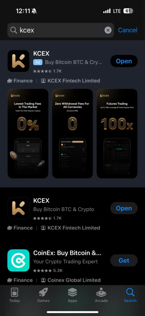 Kcex in AppStore
(KCEXPERSIAN)